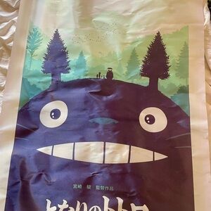 Blue and Green Totoro Poster